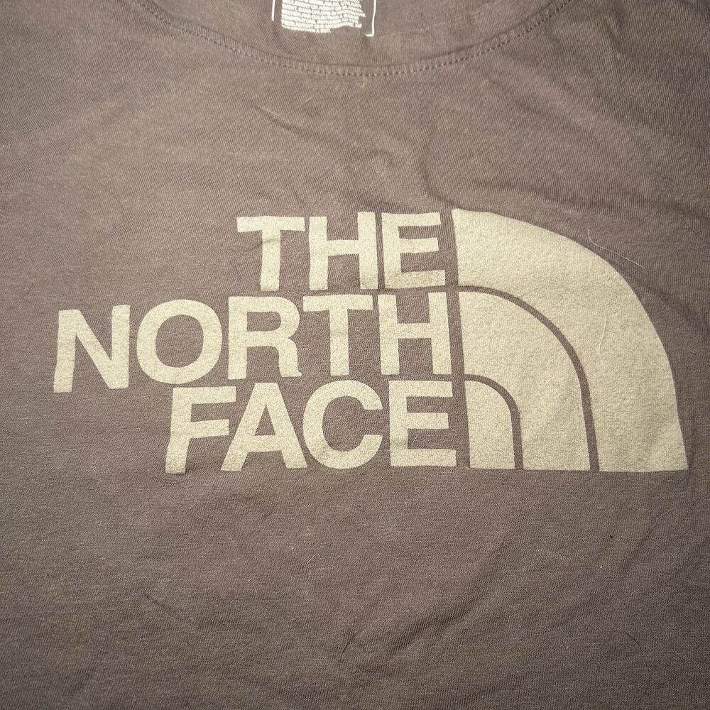 The North Face Womens Long Sleeve Logo T-Shirt Heather Classic Fit Medium